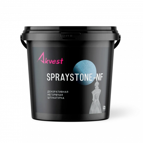 Штукатурка негорючая силикатная Akvest SPRAYSTONE-NF