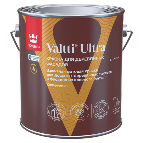 Краска фасадная Tikkivala (Tikkurila) Valtti Ultra Краска фасадная Tikkivala (Tikkurila) Valtti Ultra