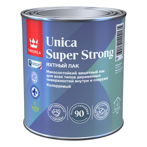 Лак универсальный высокоглянцевый Tikkivala (Tikkurila) Unika Super Strong Лак универсальный высокоглянцевый Tikkivala (Tikkurila) Unika Super Strong