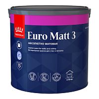 Краска интерьерная Tikkivala (Tikkurila) Euro Matt 3