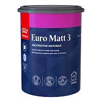 Краска интерьерная Tikkivala (Tikkurila) Euro Matt 3